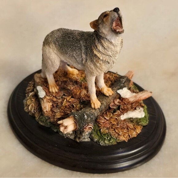 Country Artists Howling Wolf Figurine CA 669 Medium Vintage 1993 By K. Sherwin - Picture 11 of 12